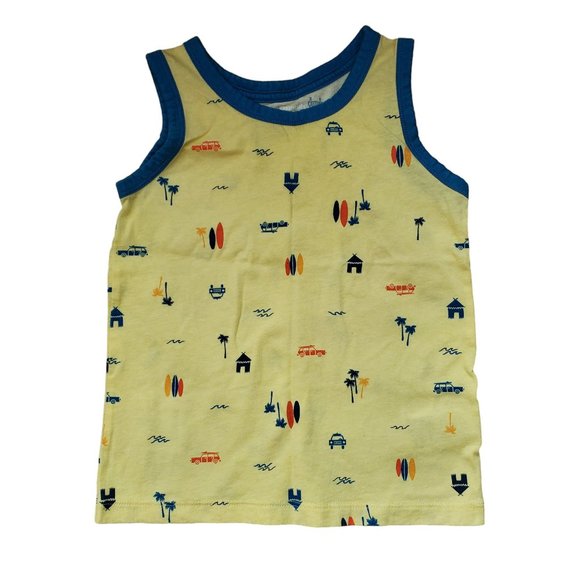 Boys Size XS 4-5 Tank Tops Sleeveless‎ Shirts 5 Piece Set. Gently worn - Picture 2 of 7